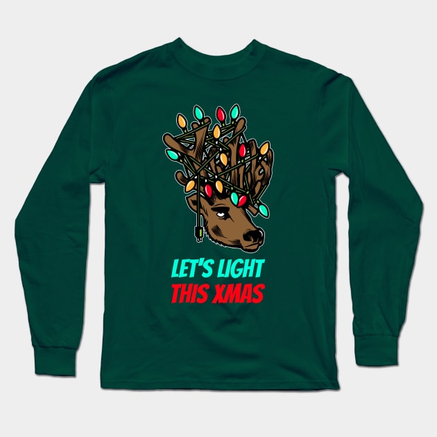 Lets Light up this Xmas! Long Sleeve T-Shirt by Marius Andrei Munteanu